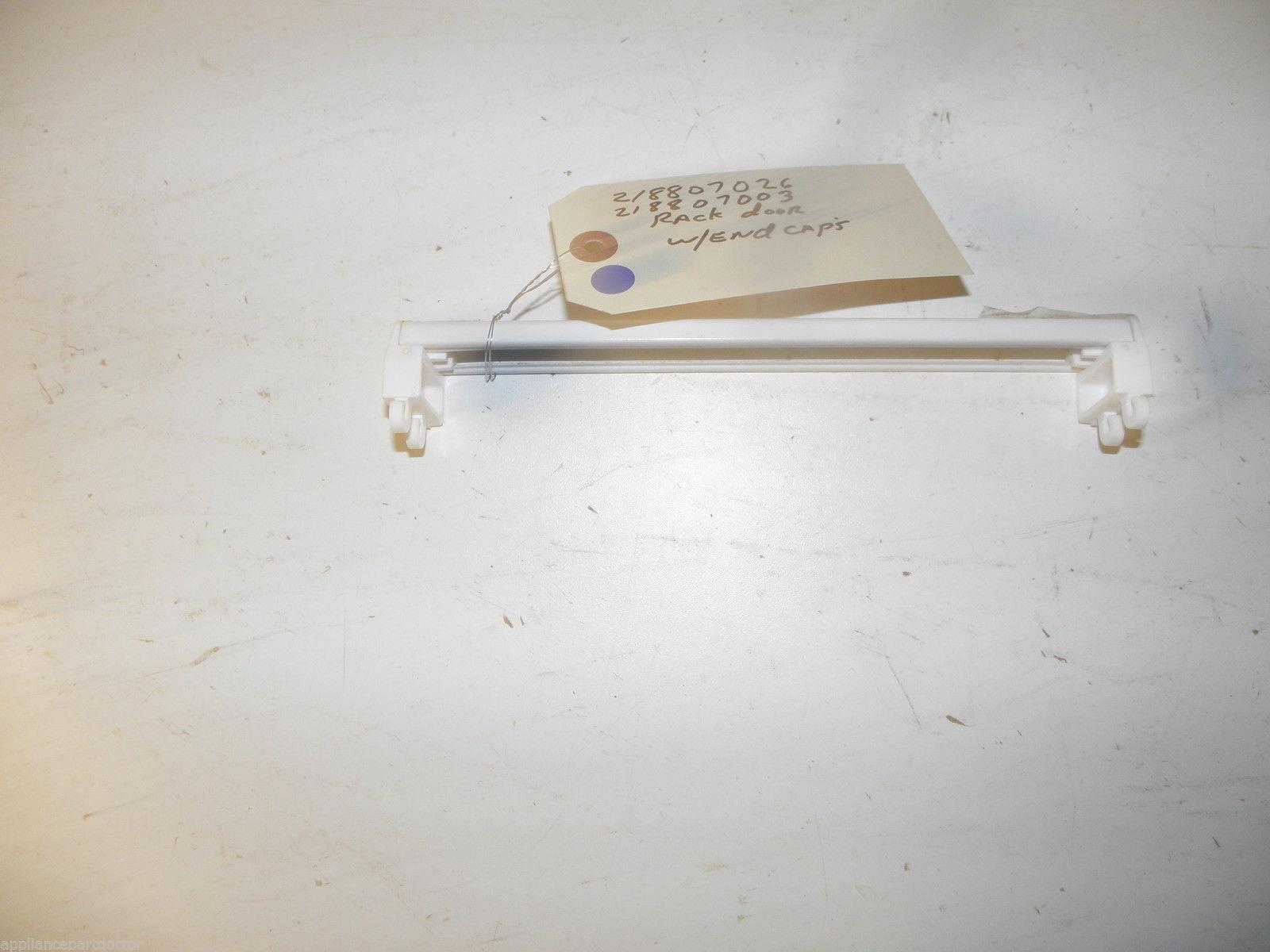 FRIGIDAIRE REFRIGERATOR 218807026 218807003 RACK DOOR W/ END CAPS USED PART F/S FRIGIDAIRE REFRIGERATOR 218807026 218807003 RACK DOOR W/ END CAPS USED PART F/S
